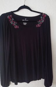 American Eagle Soft & Sexy Black Shirt M